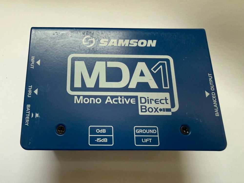 Samson MDA1 Mono Active Direct Box XLR 1/4-inch DI for Guitar Bass
