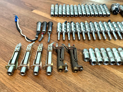 Lot of 75 Used 1/4″ / TRS / Male / Female Connectors + XLR Adapters. Switchcraft