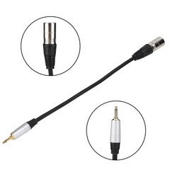 Gold Plated 3.5mm Mono Male To 3PIN XLR Male PVC Exterior Zinc Alloy Shell BEA
