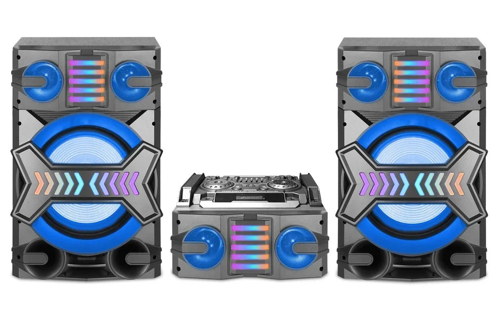 Technical Pro MS1200BT Bluetooth 12″ Woofers Shelf Loudspeaker System w/Mic