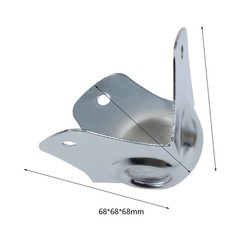 4Pcs Corner Protector Silver for Luggage Corner Guard Bumper Edge Cover Hardware
