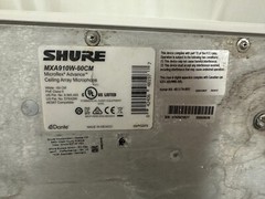 SHURE MXA910W-US – 24″ Microflex Advance MXA910 Ceiling Array Microphone – Dante