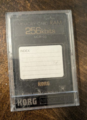 KORG MCR-03 256kbits RAM Memory Card