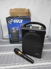 Pyle Pro Audio Rechargeable PA System Passive Wireless AUX Wired Mic PWMA200