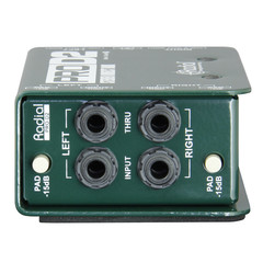 Radial ProD2 Dual Stereo Passive Direct Box Guitar Bass Keys PROAUDIOSTAR