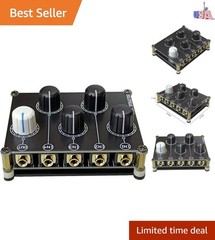 MX41 Mini 4-Channel Passive Audio Mixer – 4-in-1 AUX Control, No Power Required