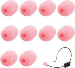 15 Pack Foam Microphone Windscreen Mini Lapel Headset Sponge Cover Mic