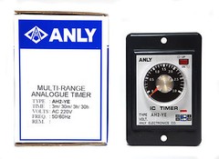 1pc Industrial Timer Flush Mounting Multi-Range AH2-YE 3m-30h AC110V ANLY Taiwan