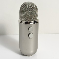 Blue Yeti USB Condenser Microphone Silver Multi Pattern Tested Working ONLY