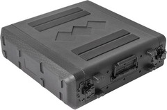 Rack Case 2U + Screws Space SHALLOW 15 In Deep shell, Light Weight DJ, 19″ Wide