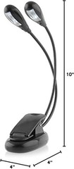 Music Stand Light/Led Book Reading Light/USB and Battery Operated…