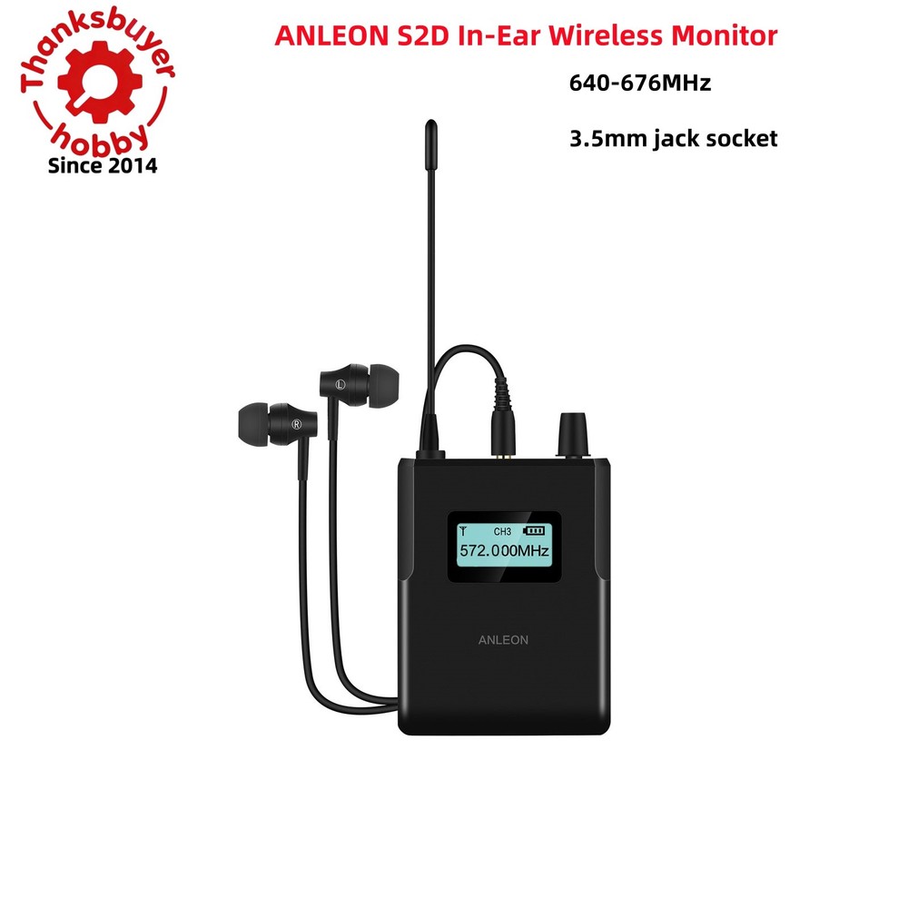 ANLEON S2D 640-676MHz Receiver Digital In-Ear Wireless Monitor System 36CH