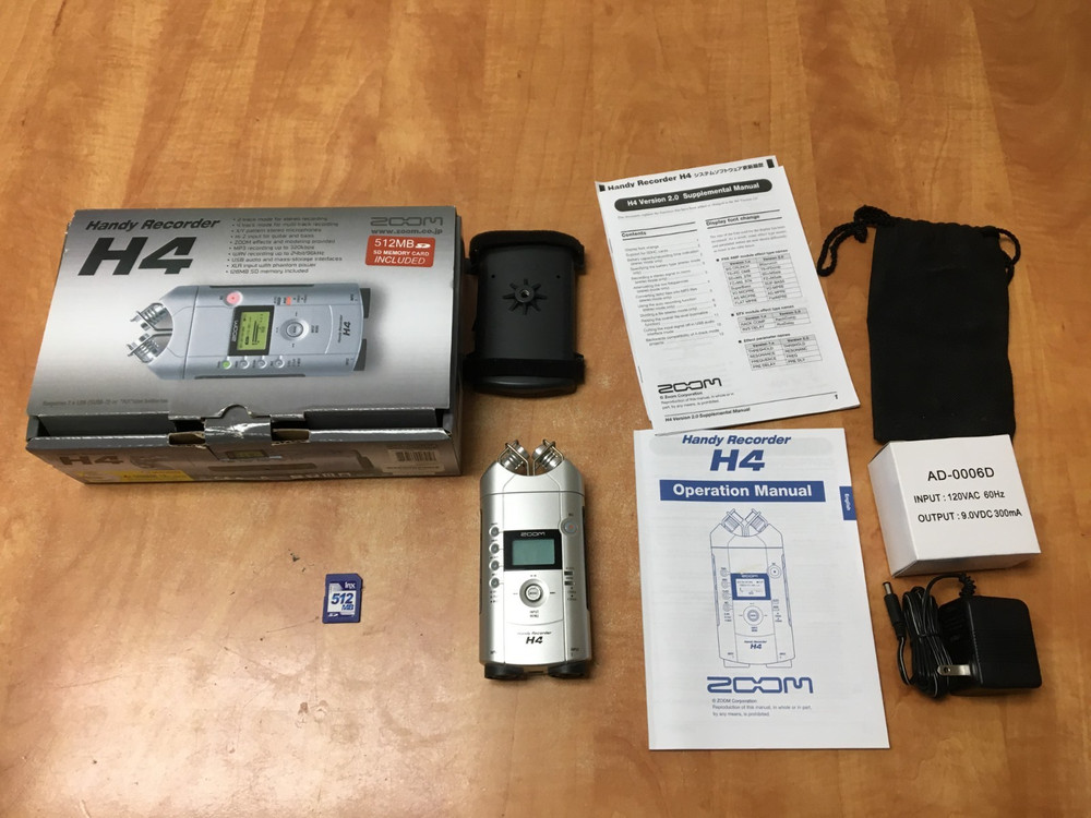 Zoom H4 Handy Recorder Portable 4-Track Audio Recorder – Great Condition