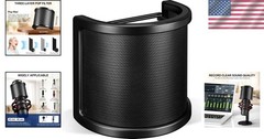 Professional Microphone Pop Filter: 3-Layer Design for Unmatched Audio Clarity