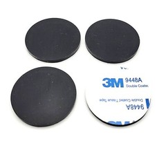 1 1/2″ Wide Round Rubber Stick on Feet 1/8″ Thick 3M Adhesive Backing Bumper Pad
