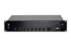 Commercial Audio 240W 5ch 70V/100V Mixer Amp with Microphone Priority 18805 Blac