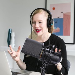 Pop Filter with Shock Mount for ATR2100 AT2020 AT2035 Audio Technica Microphone