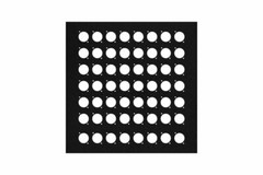 12-inch Flat Metal Wall Panel with 56 Connector D-Series Holes by Elite Core