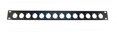 PROCRAFT AFP1U-14X-BK 1U Formed Aluminum Rack Panel w/ 14 D punches