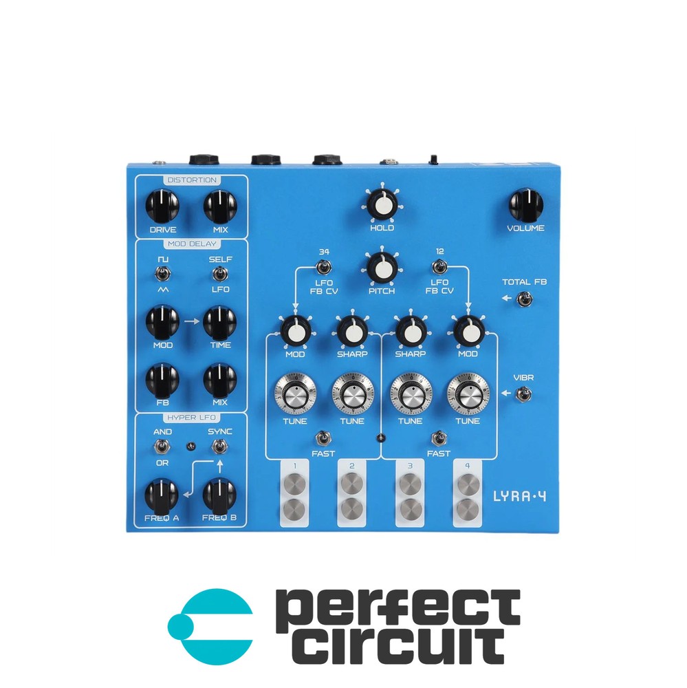 SOMA Laboratory Lyra-4 (Blue) Noise SYNTHESIZER – B-STK – PERFECT CIRCUIT
