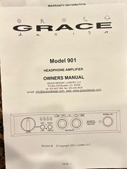 Grace Design Model 901 Reference Headphone Amplifier • NOS • Mint • Studio-Owned