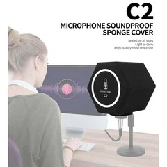 Professional Microphone Isolation Ball Shield – Superior Noise Cancellation w…