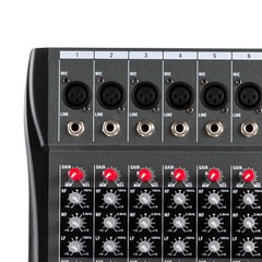 6-Channel Studio Audio Mixer Music Bluetooth USB Digital Sound Mixer Sound Board