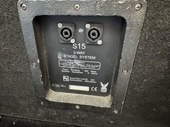 (2) ELECTROVOICE EV S15 15” 2 Ways Passive Speakers From 1997