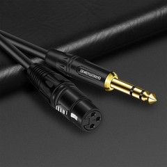 Balanced Cable 25 Foot TRS 6.35mm 1/4 Inch Male To XLR Female Mic Cable