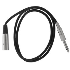 XLR 3-Pin Male To 1/4″ Plug TS Microphone Mono Cable Unbalanced Shielded Audio