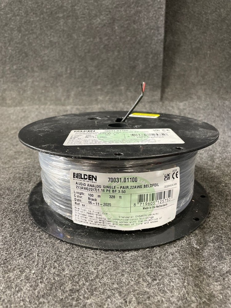 BELDEN Audio Analog Single Pair 22awg, 328ft 70031.01100