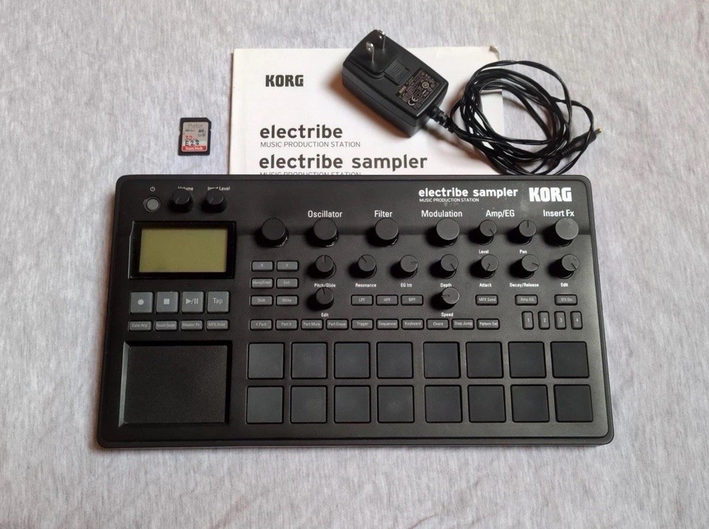 Korg Electribe 2 Sampler – Black Version + Manual, Power Supply, 32 GB SD Card