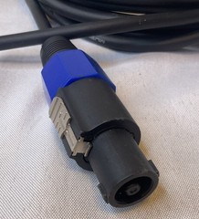 MUSYSIC 25′ 14 AWG Speakon to 1/4″ Male SPEAKER CABLE