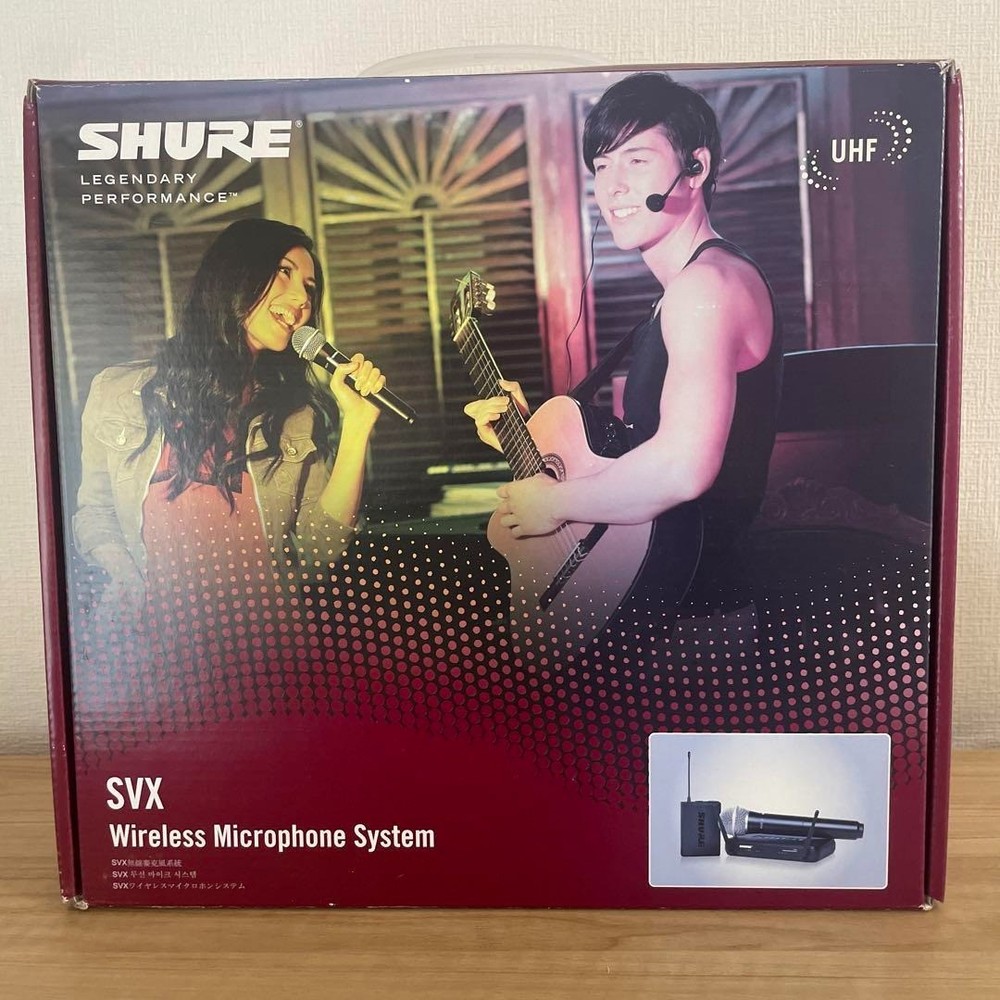 Shure Single Vocal Wireless System Microphone Mic Receiver Set SVX24J PG28-JB1