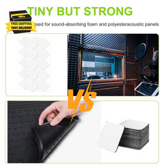 150Pcs Double-Sided Adhesive Tape for Acoustic Sound Proof Foam Panels, Removabl