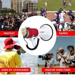 5Core Megaphone Speakers Blow Horn Pro Sports Event Speaker 50 Watt w/ Recording