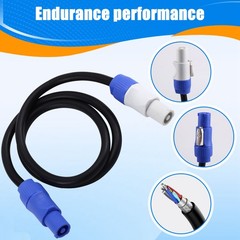 Stage Light PowerCON AC Cable in/OUT Conversion Extension Wire 3×1.5mm²1886