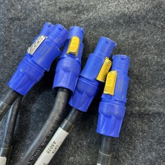 Lex A5025 Adapter Neutrik Powercon True1 Male to Blue power cable 1 ft Lot Of 5