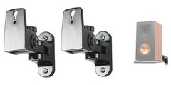 Pair Hidden Wall Mount Swivel Brackets For Klipsch RP-150M Bookshelf Speakers