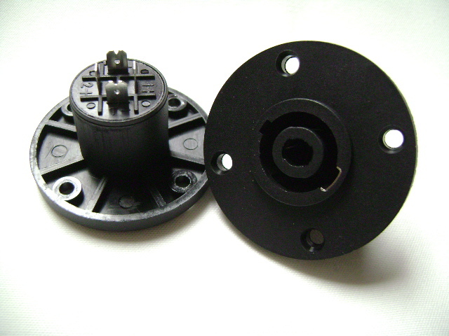 (2) Two Plastic NL4MPR Female SpeakON Connectors- Round Configuration.