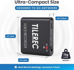 Durable 64GB Voice Recorder with Built-In Microphone for Professional Use