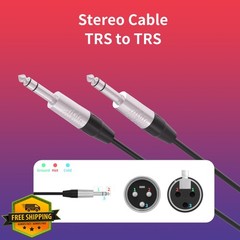 PRORECK 1.5FT 1/4 TRS Mic Cable Stage Studio