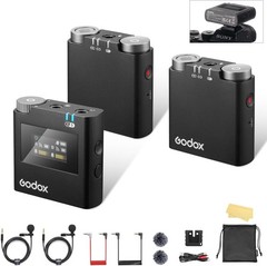 GODOX Virso S M2 Wireless Lavalier Microphone System, Mic Kit for Sony Camera