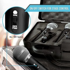 Pyle Dynamic Microphone Kit 3 Professional Handheld Mics Wired PDMICKT34