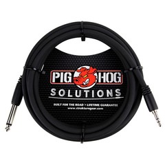 Pig Hog Solutions 3.5mm TRS to 14″ Mono Adapter Cable (10 ft.)