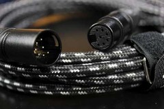 7 Pin XLR 20ft Female Male Vacuum Tube Microphone 20′ Cable Cord Black Tweed Mic