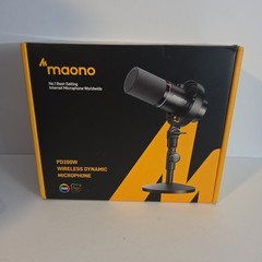 MAONO PD200W Hybrid Wireless Podcast Microphone for PC, Dynamic XLR USB HD Mic
