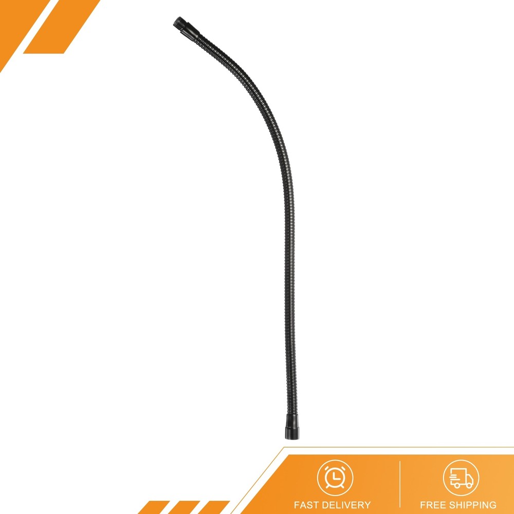 24 Inch Microphone Gooseneck 5/8-27 Thread Flexible Tube Extension Black