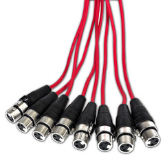 SACB-24x8x25 – 24 Channel 25 Foot XLR Low Profile Circuit Board Snake Cable