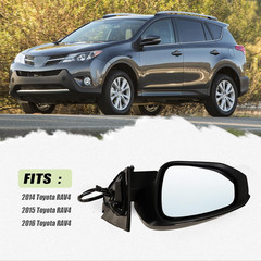 Left Driver Side Mirror Fits 2013-2015 Toyota RAV4 with Power Heated Turn Signal
